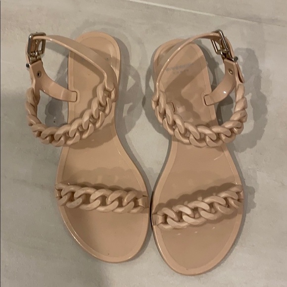 Givenchy | Shoes | Givenchy Jelly Nude Chainlink Sandals  Givenchy Jelly Nude Chain-Link Sandals Size 6